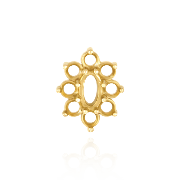 8 Stone Cluster Pendants (3.00 x 2.00 mm - 22.00 x 16.00 mm)