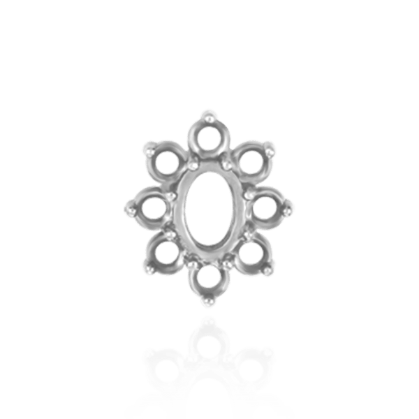 8 Stone Cluster Pendants (3.00 x 2.00 mm - 22.00 x 16.00 mm)