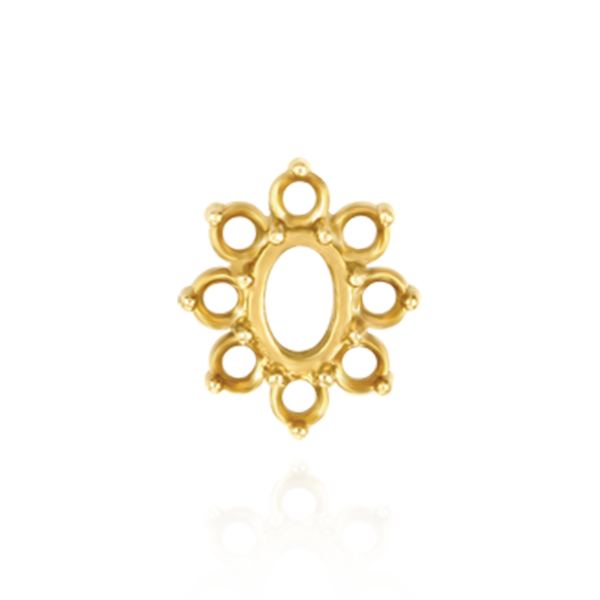 8 Stone Cluster Pendants (3.00 x 2.00 mm - 22.00 x 16.00 mm)