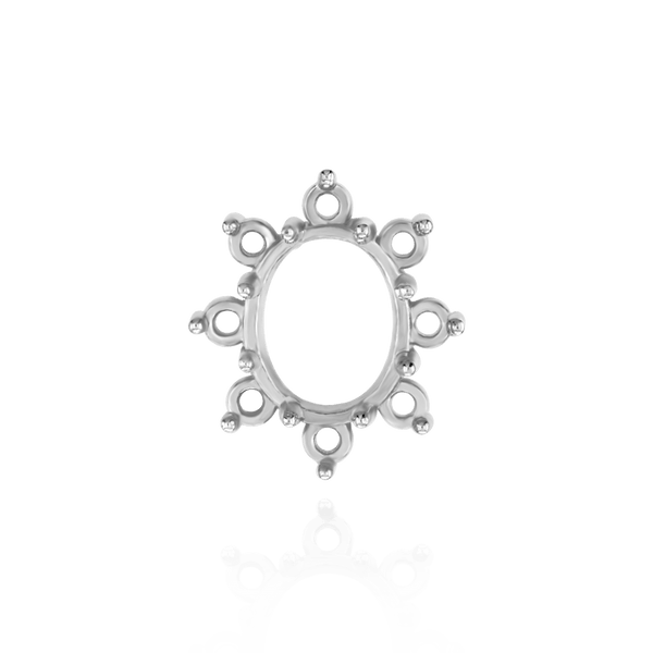 8 Stone Cluster Pendants (3.00 x 2.00 mm - 22.00 x 16.00 mm)