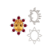 8 Stone Cluster Pendants (3.00 x 2.00 mm - 14.00 x 12.00 mm)