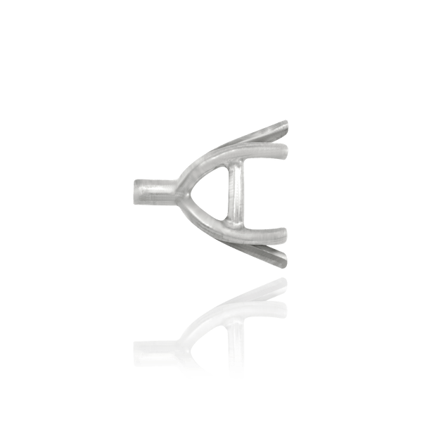 Eight Prong Cushion Cut Settings in Sterling Silver (4.00 mm - 10.00 mm)