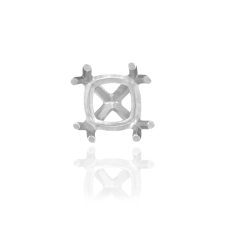 Eight Prong Cushion Cut Settings in 14K Gold (4.00 mm - 10.00 mm)