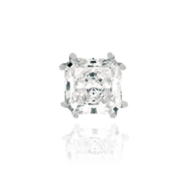 Eight Prong Cushion Cut Settings in Sterling Silver (4.00 mm - 10.00 mm)