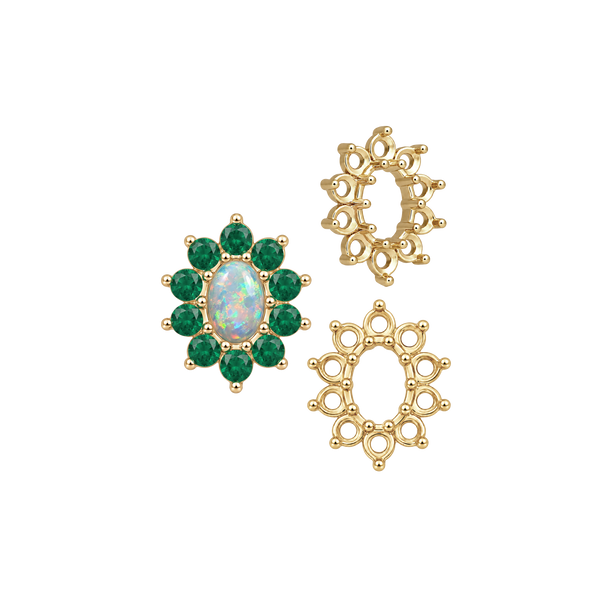 Basket 10 Stone Oval Clusters (5.00 x 3.00 mm - 8.00 x 6.00 mm)