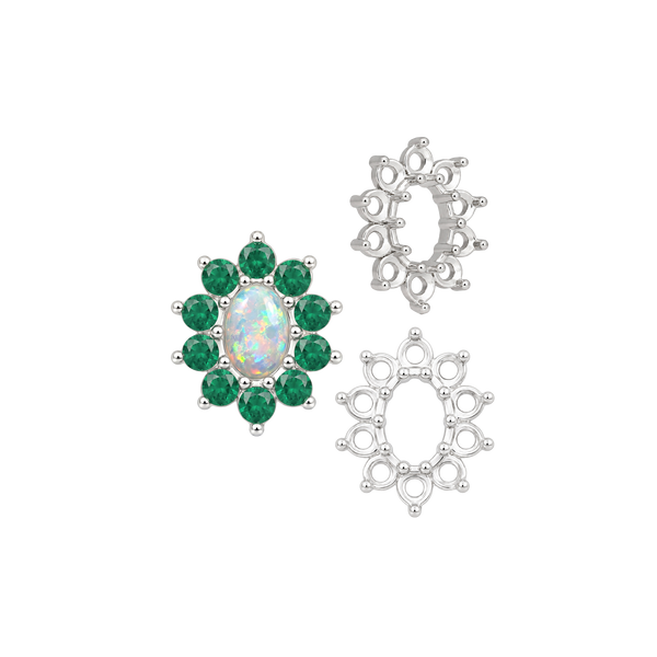 Basket 10 Stone Oval Clusters (5.00 x 3.00 mm - 8.00 x 6.00 mm)