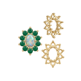 Basket 10 Stone Oval Clusters (5.00 x 3.00 mm - 8.00 x 6.00 mm)