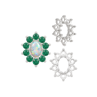Basket 10 Stone Oval Clusters (5.00 x 3.00 mm - 8.00 x 6.00 mm)