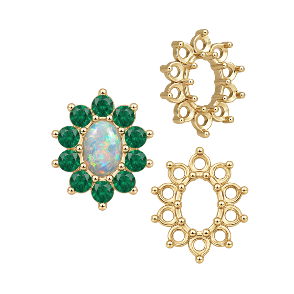 Basket 10 Stone Oval Clusters (5.00 x 3.00 mm - 8.00 x 6.00 mm)