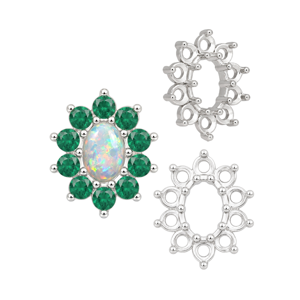 Basket 10 Stone Oval Clusters (5.00 x 3.00 mm - 8.00 x 6.00 mm)