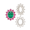 Share Base 12 Stone Clusters (6.00 x 4.00 mm - 9.00 x 7.00 mm)
