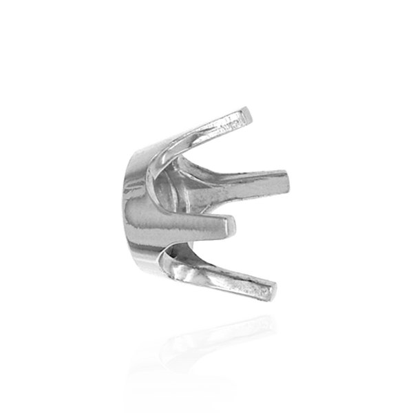 Four Prong Round Closed Back Standard Settings in 14K Gold (1.75 mm - 6.50 mm)