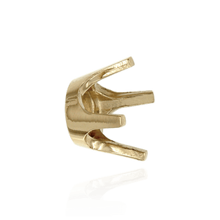 Four Prong Round Closed Back Standard Settings in 14K Gold (1.75 mm - 6.50 mm)