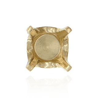 Four Prong Round Closed Back Standard Settings in 14K Gold (1.75 mm - 6.50 mm)