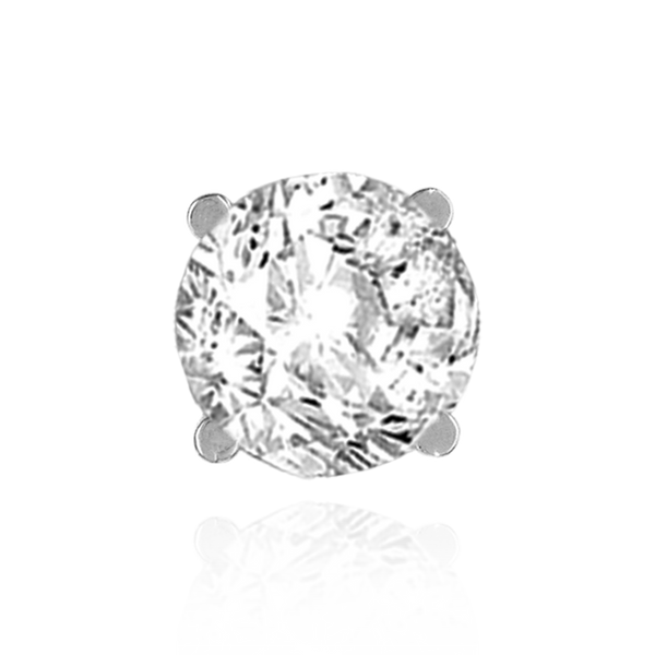 Four Prong Heavy High Setting in Sterling Silver (4.50 mm - 9.00 mm)