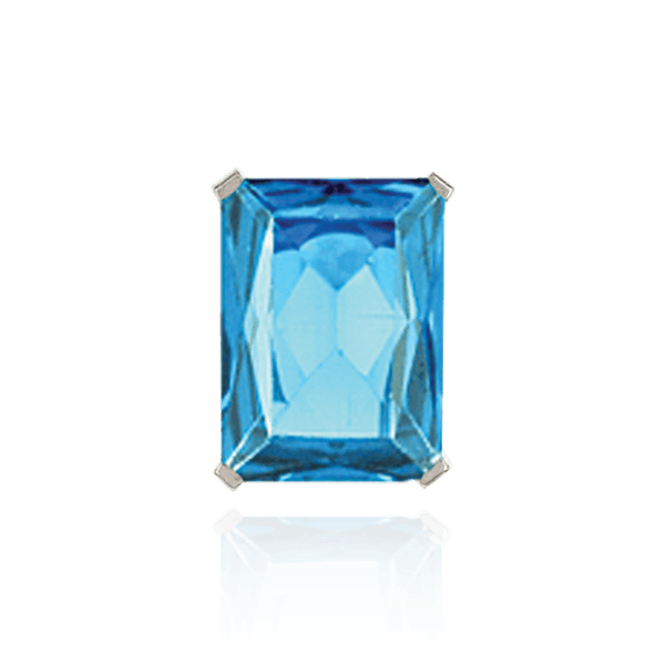 Four Prong Emerald Shape Tiffany Settings With Peg in 14K Gold (4.50 x 3.50 mm - 11.00 x 9.00 mm)