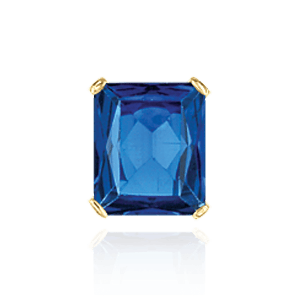 Four Prong Emerald Shape Heavy Tapered Settings in 14K Gold (10.00 x 8.00 mm - 28.00 x 22.00 mm)