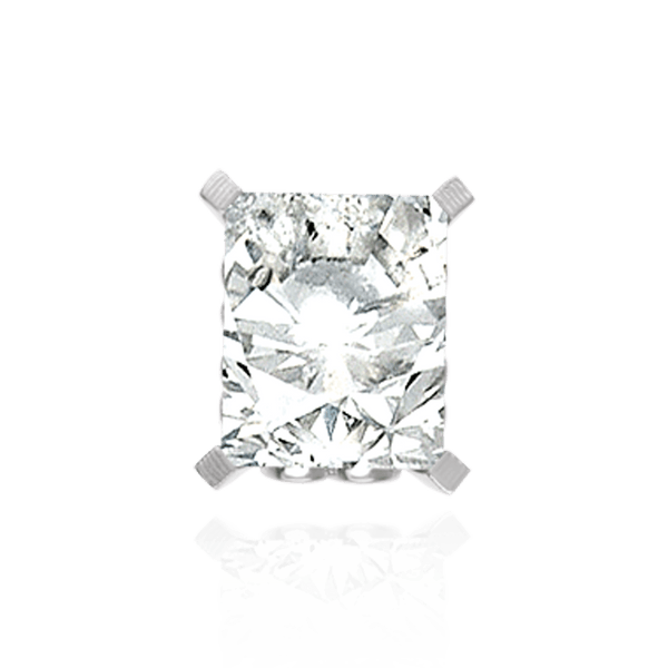 Four Prong Emerald Shape Heart Design Fancy Settings in 14K Gold (7.00 x 5.00 mm - 16.00 x 12.00 mm)