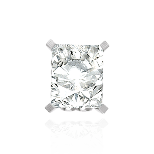 Four Prong Emerald Shape Heart Design Fancy Settings in 14K Gold (7.00 x 5.00 mm - 16.00 x 12.00 mm)