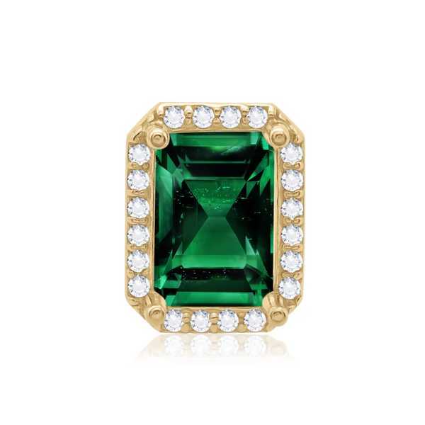 Emerald Cluster Setting in 14K Gold (5.00 x 3.00 mm - 7.00 x 5.00 mm)