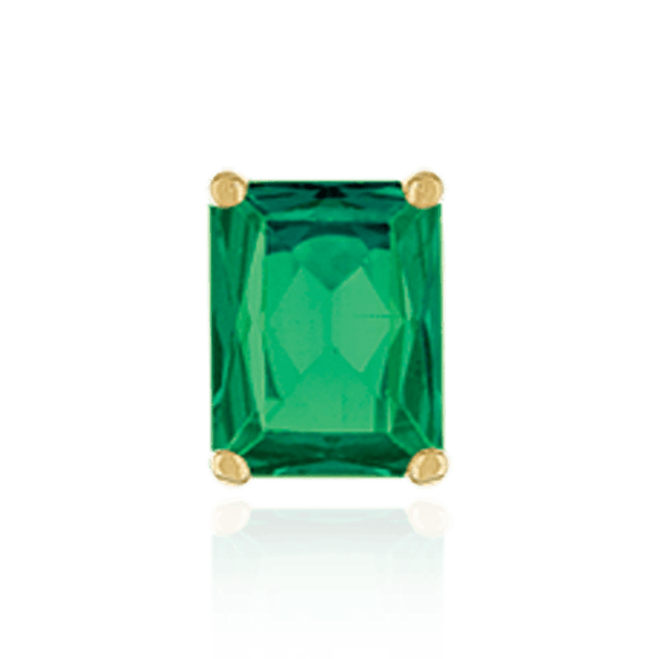 Four Prong Emerald Shape Tapered Base Wire Basket Settings in 14K Gold (5.00 x 3.50 mm - 14.00 x 13.50 mm)