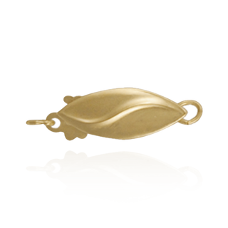 Fish Hook Oval Pearl Clasp (14 mm)