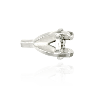 Diamond Cut Faceted Illusion on Tiffany Settings with Peg (1.75 mm - 3.50 mm)