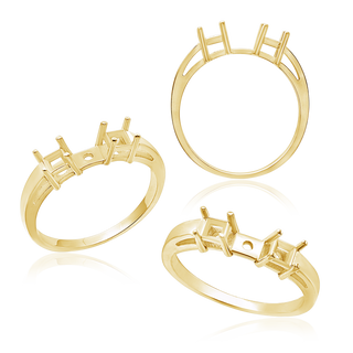 Two Stone Square Accented Remount