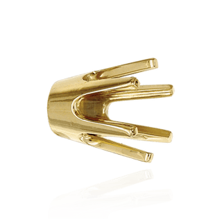 Six Prong Round Standard High Base Settings in 18K Gold (3.25 mm - 8.00 mm)