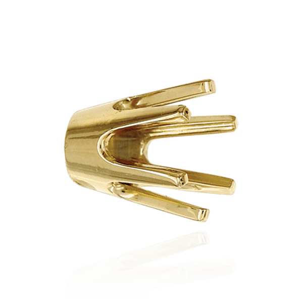 Six Prong Round Standard High Base Settings in 14K Gold (2.60 mm - 9.25 mm)