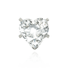 V-End Heart Shape Solitaire Settings (4.00 x 4.00 mm - 7.00 x 7.00 mm)