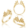 Six Stone Round Accented Remount