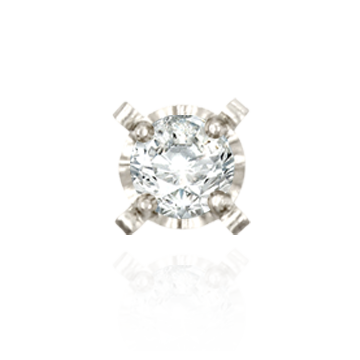 Illusion Top on Four Prong Tiffany Settings with Peg (1.00 mm - 4.00 mm)