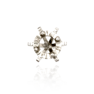 Illusion on Six Prong Tiffany Settings with Peg (1.00 mm - 3.50 mm)