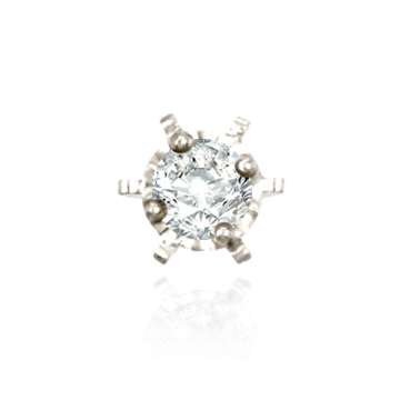 Illusion on Six Prong Tiffany Settings with Peg (1.00 mm - 3.50 mm)