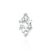 V-End Marquise Shape Solitaire Settings in Sterling Silver (6.00 x 3.00 mm - 19.00 x 11.00 mm)