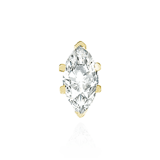 Six Prong Pear Shape Tiffany Settings With Peg in 14K Gold (3.00 x 1.75 mm - 15.00 x 9.00 mm)