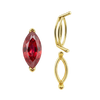 V-End Marquise Shape Wire Basket Settings in 14K Gold (3.50 x 1.50 mm - 20.00 x 10.00 mm)