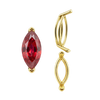 V-End Marquise Shape Wire Basket Settings in 14K Gold (3.50 x 1.50 mm - 20.00 x 10.00 mm)