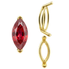 V-End Marquise Shape Wire Basket Settings in 14K Gold (3.50 x 1.50 mm - 20.00 x 10.00 mm)