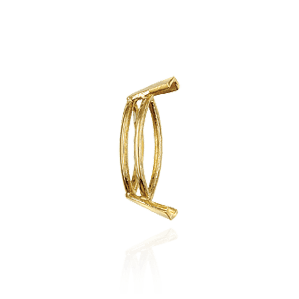 V-End Marquise Shape Wire Basket Settings in 14K Gold (3.50 x 1.50 mm - 20.00 x 10.00 mm)