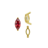 V-End Marquise Shape Wire Basket Settings in 14K Gold (3.50 x 1.50 mm - 20.00 x 10.00 mm)