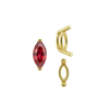 V-End Marquise Shape Wire Basket Settings in 14K Gold (3.50 x 1.50 mm - 20.00 x 10.00 mm)