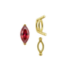 V-End Marquise Shape Wire Basket Settings in 14K Gold (3.50 x 1.50 mm - 20.00 x 10.00 mm)