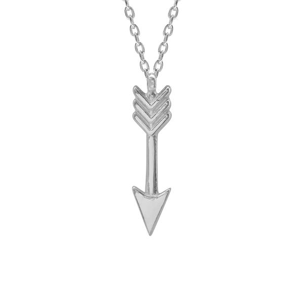 Arrow Necklace in Sterling Silver (21 x 5 mm)