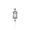 Marquise Shape Illusion Settings for Three Round Stones (1 x 2.50 mm - 1 x 4.00 mm)
