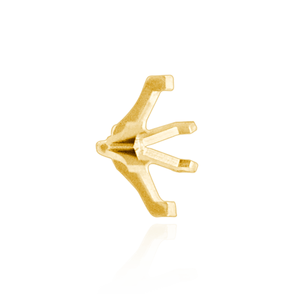 Six Prong Marquise Shape Tiffany Settings With Peg in 14K Gold (4.25 x 1.75 mm - 17.00 x 9.00 mm)