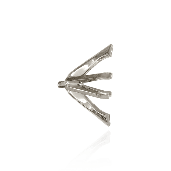 V-End Marquise Shape Tiffany Settings With Peg in 14K Gold (6.00 x 3.00 mm - 10.50 x 5.00 mm)