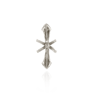 V-End Marquise Shape Tiffany Settings With Peg in 14K Gold (6.00 x 3.00 mm - 10.50 x 5.00 mm)