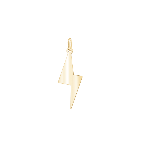 Single Lightning Bolt in 14K Gold (10 x 4 mm - 35 x 13 mm)